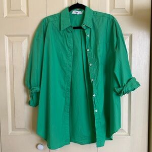 The Frankie Shop Green Button Down Shirt